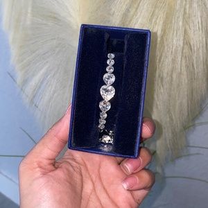 Swarovski 9 Heart Silver Bracelet